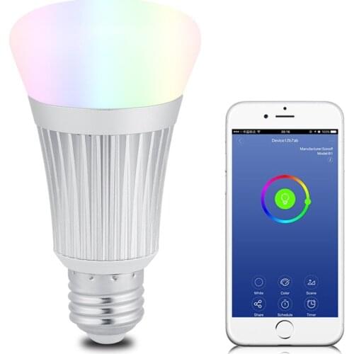 7w Oem Remote App Control Timing Wifi Intelligent Bulb Lamp Rgb7w Smart E27 Led Tv E14 Light Bulbs For Home Lamps Living Room