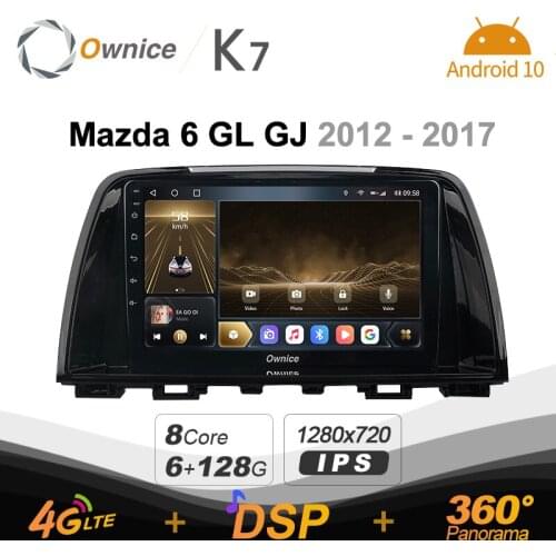 Ownice 2din Car Radio Multimedia Player Android 10.0 for Mazda 6 GL GJ 2012 2013 2016 2017 Atenza CX-5 2012-2015 GPS 4G 5G WiFi