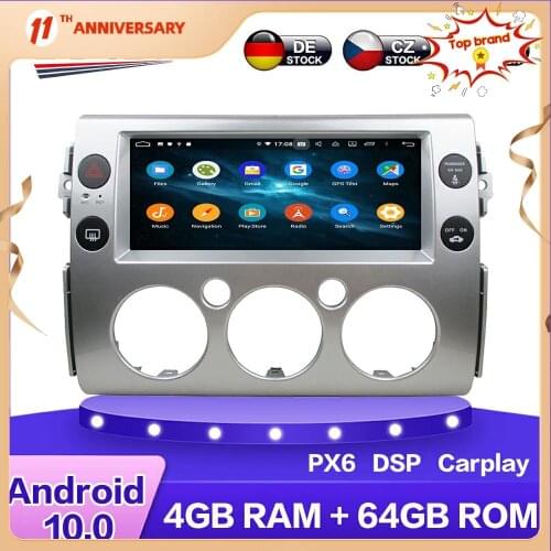 Android Car Multimedia Radio DVD Playe Auto GPS Navigation Stereo for Toyota FJ Cruiser 200 7- 2018 Carplay DSP WIFI BT Headunit