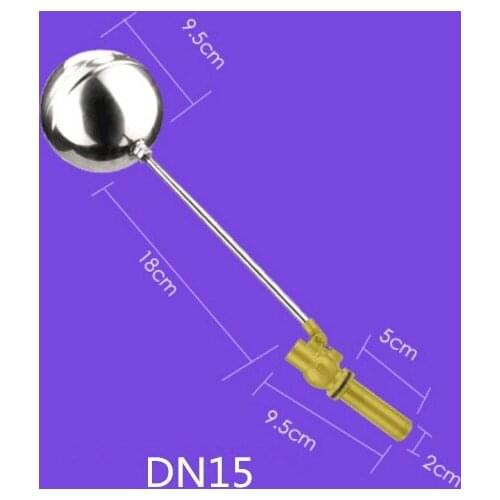 Free shipping DN15 DN20 Floating ball valve water boiler Cold and Hot Water Tank Water level regulator Stainless steel