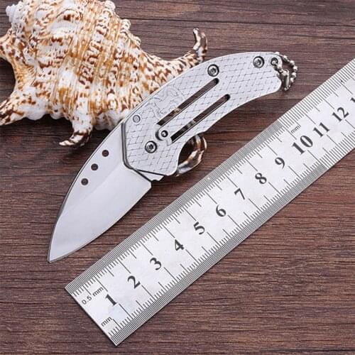 Free shipping new product Outdoor camping steel handle mini folding knife portable camping tool Household Fruit knife