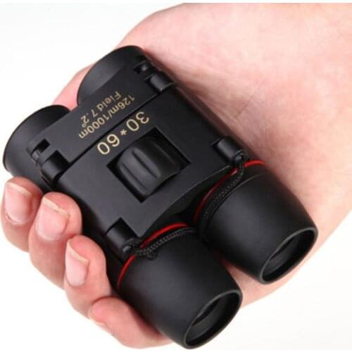30x60 Hd Powerful Binoculars Long Range Folding Mini Telescope Bak4 Fmc Optics For Hunting Sports Outdoor Camping Travel #T4G