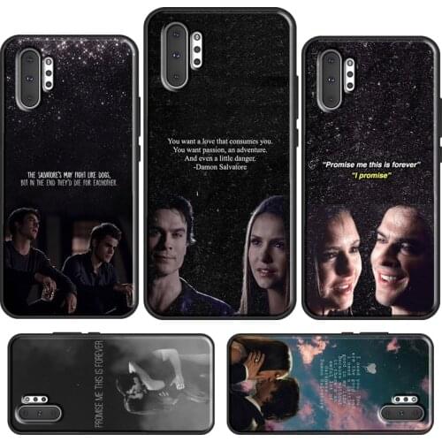 Vampire Diaries Damon Salvatore Quotes Case For Samsung Galaxy S10 S8 S9 S20 S21 Plus Note 20 Ultra 10 9 S10e S20 FE Phone Cover