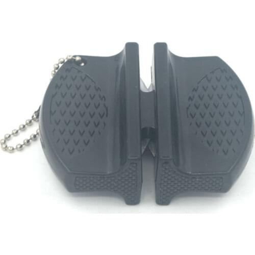 Mini Ceramic Knife Sharpener Accessories Creative Butterfly Type Two-Stage Camping Pocket Knife Sharpener Knives Stone