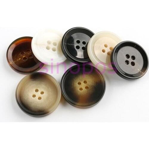 20pcs Resin Round 4 holes Flatback Suit Buttons, 15mm-28mm Decorative Coat/mens shirt Button,DIY Crafts Sewing Accessories,SP01