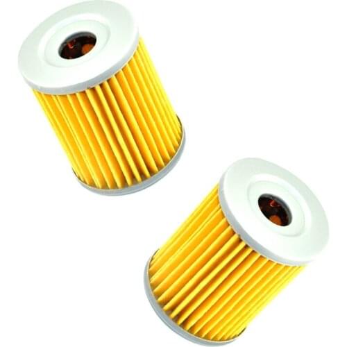 2pcs Motorcycle Oil Filter for Suzuki DR200 RV200 AN250 Yamaha CP250 YP400 Kawasaki KH125 KLX125 Arctic 250 300 400i 600i Max