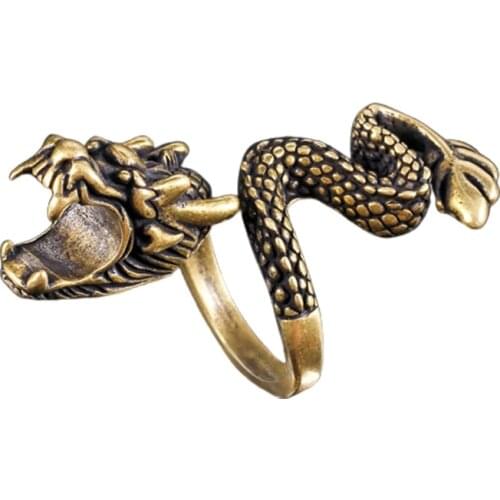 2021 New Retro Ring Dragon Cigarette Holder Rack Finger Clip for Cigarettes Holder Gift