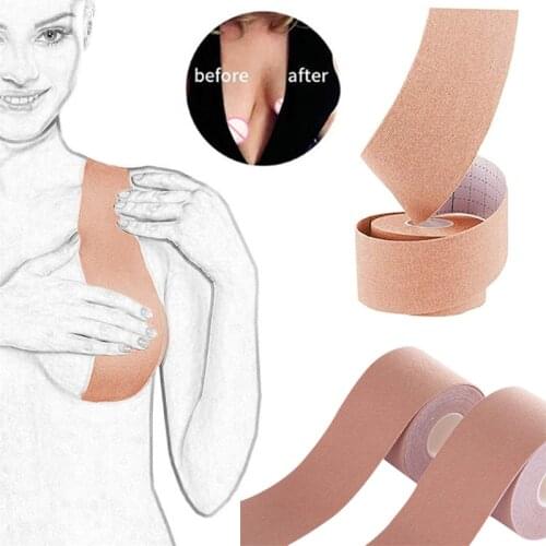 New DIY Boob Tape Adhesive Silicone Bras For Women Backless Sticky Bra Breast Lift Up Push Up Sexy Lingerie Bralette Body Tape