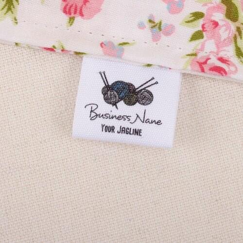 Custom Clothing Labels,White Fabric, Personalized Tags, Product Tags, Handmade Items, Personalise 25mm x 60mm (MD1006)