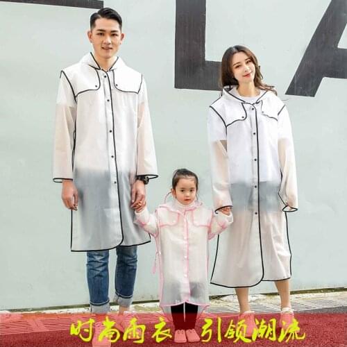 Anti-Droplet Transparent Protective Raincoat Long Full Body Fashion Frosted Single Adult Hiking Drifting One-Piece Poncho