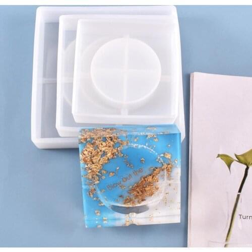 DIY Crystal Epoxy Resin Mold Square Large Ashtray Silicon Resin Mold Ashtray Box Epoxy Mold Making Tool
