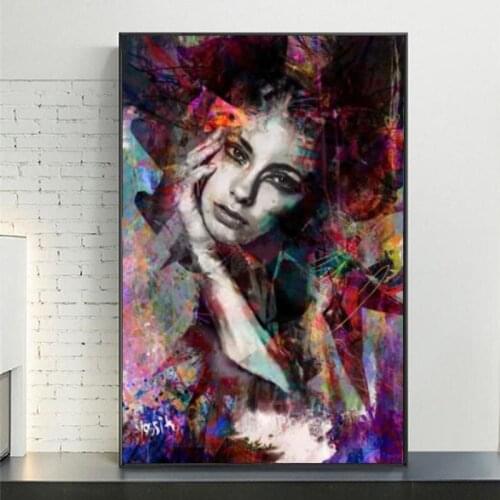 Modern Graffiti Art Girl Canvas Paintings on the Wall Art Posters And Prints Abstract Woman Art Pictures Home Wall Decor Cuadros