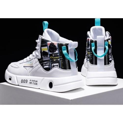 Autumn High Top Board Shoes Mens Shoes Fashion Sports Mens High Shoes Tenis Masculino Zapatillas Hombre