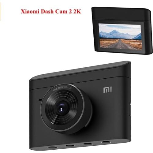 Original Xiaomi Dash Cam 2 2K Car DVR 3'' Display WIFI Voice Control Driving Digital Video Recorder 140 Wide Angle Night Vision