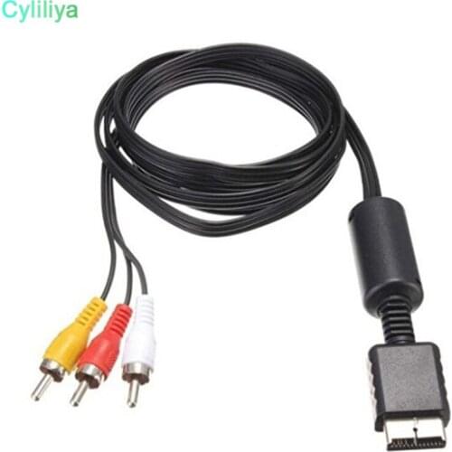 1.8M For PS2 AV Cable Video Cable For PS3 Component HD Video Cable to RCA For PlayStation2 1000pcs/lot