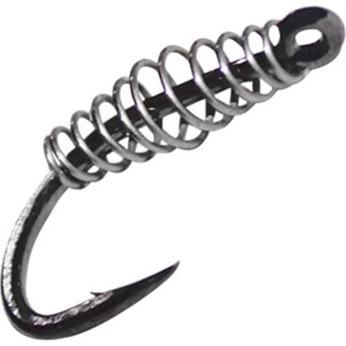 10Pcs Sharpened Carbon Steel Chub Spring Fishing Hooks Fish Tackle Accessory Fishing Hooks Fish Tackle Accessory