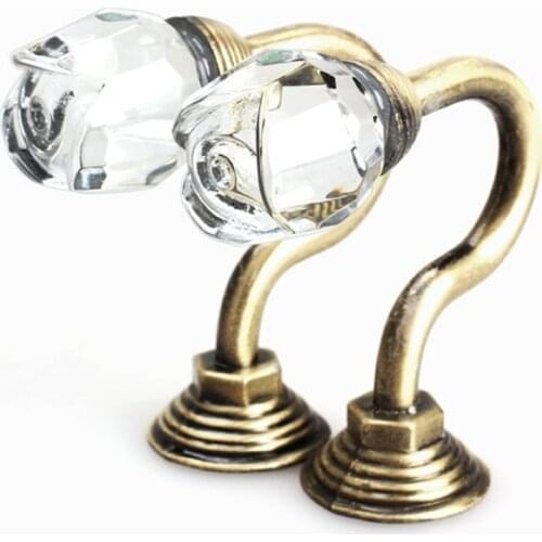 2Pcs Crystal Ball Curtain Hooks Tiebacks Straps Tassel Brush Hanger Coat Hat Curtain Holder Curtain Accessories Holdback Hook