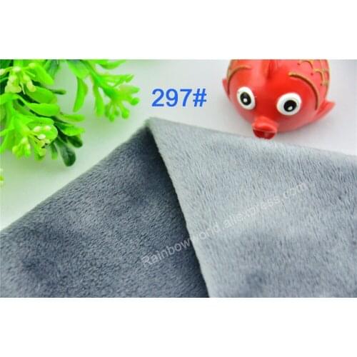 297# light gray Super soft velvet fabric microfiber velboa hair height 2-3mm for DIY stuffed toy blanket pillows(10 pieces)