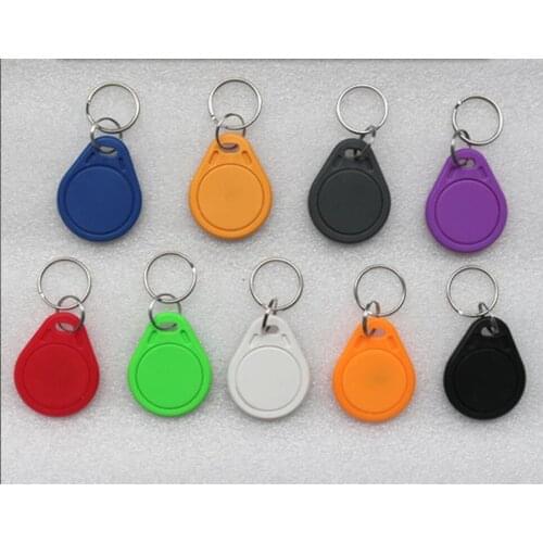 500pcs UID Changeable Writable keyfobs key NFC tags keychain M1 IC 13.56Mhz Block 0 sector writable access card