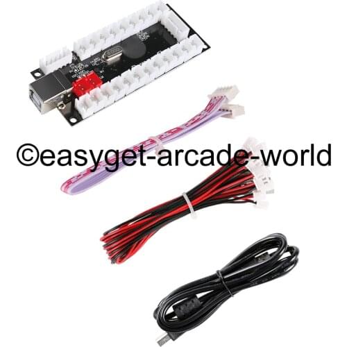 Brand New Zero Delay Arcade USB Encoder PC to Arcade Joystick for MAME & Arcade Sanwa Fight Stick Controls 5pin + Sanwa Buttons