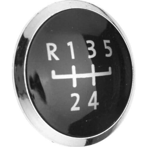 Chrome Gear 5 Speed Round Shift Knob Cap for VW Volkswagen Transporter T5