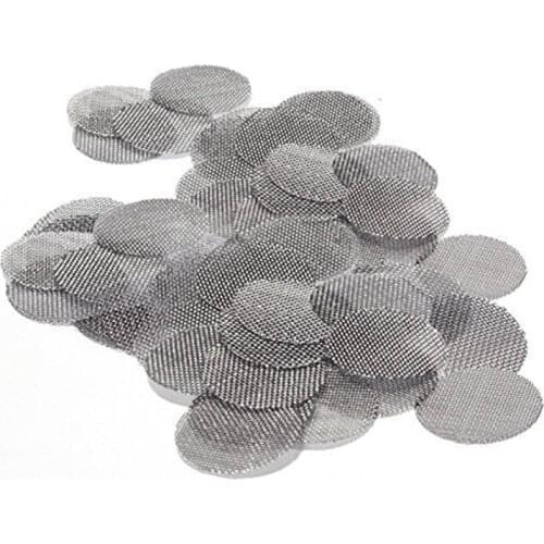500 Pcs/Pack Multifunctional Pipe Screens Hookah Water Pipe Stainless Steel Tobacco Smoking Metal Filters Smoke Gauze