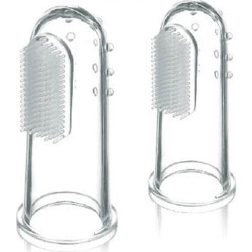 2019 Soft Silicone Finger Tip Toothbrush Milk Teeth Brush Tooth Tongue Fur Mother Kids Baby Dental Care Toothbrushes W Box Funny