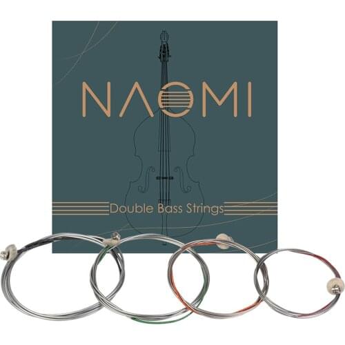 NAOMI Double Bass ContraBass Strings Replacement Parts Steel String Set for 4/4 Upright Double Bass violin accessories