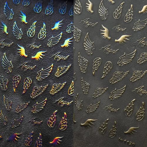 Ta801 Embossed Tata&tomoni Cooperation Japanese Nail Stickers Paper Back Glue Nail Stickers White Bohemia Nails Art