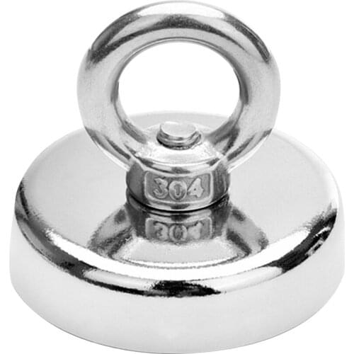 Neodymium Magnet Super Strong Powerful Salvage Hook Fishing Magnetic Circular XHC88