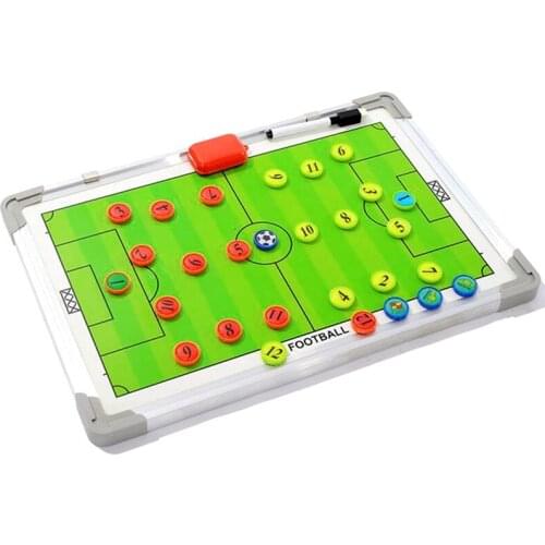 Newest Magnetic Soccer Board Football Coaching Training Plate with Pen Dry Erase Teaching Equipment