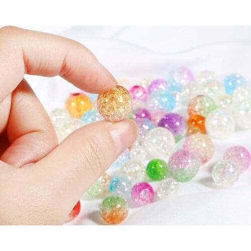 New acrylic beads white colorful beads for DIY jewelry making for women loose beads necklace bracelet jewelry findings accessory