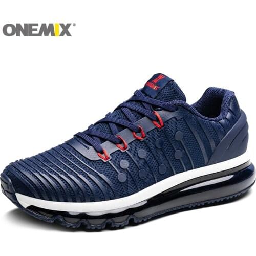 Onemix air cushion running shoes for mens 97 light sneakers vamp anti-skid outdoor jogging shoes sales