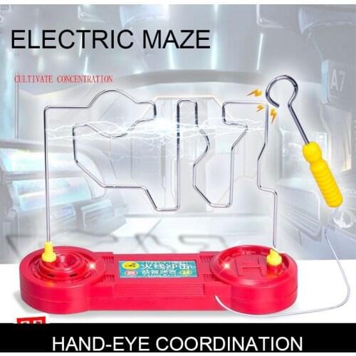 Creative Maze Toys Focus Training Maintain Balance Education Toys Touch Alarm Thrilling Game Toys Desktop Interactive Toys