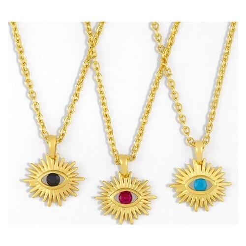 Sun micro pave cz zircon cubic zirconia necklace copper Clavicle gold plated Snake Chain Choker Pendant hf32