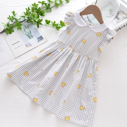 Melario Summer Plaid Dress New Girls Clothes Sleeveless Cotton Kids Dresses Princess Summer Girls Dress for Ages 3 4 5 6 7 8Yr