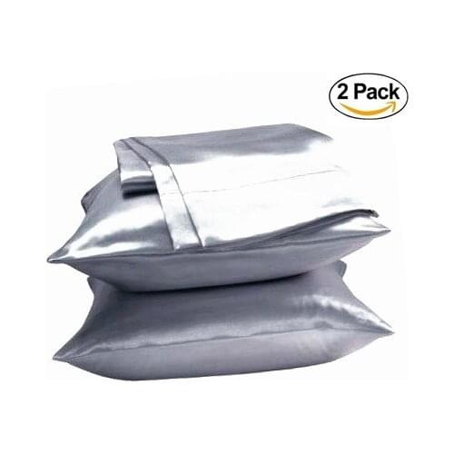 SALE !! 2pc New Queen/Standard Silk~y Satin Pillow Case Multiple Colors