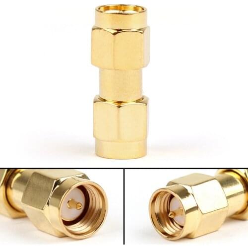 Areyourshop SMA Male To SMA Male Plug Jack RF Connector Adapter Coupler Straight Type 10PCS 50Ohm Connector for Cables