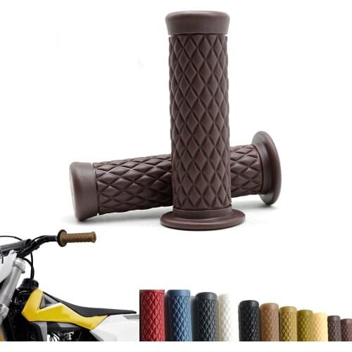 7/8" 22mm Comfort Motorcycle Hand Grips Cool Motorcycle Handlebar for Cafe Racer Bobber Clubman Custom free shipping