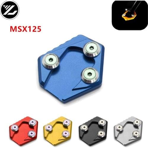 Motorcycle Side Stand Kickstand Enlarge Extension Pad for Honda GROM MSX125 MSX 125 2014-2015