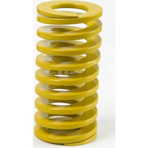 Yellow Small Load Spiral Stamping Compression Mould Die Spring for Hardware Plastic Manufacturing 20mm 20.0mm