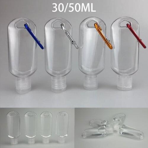 10PCS 30/50ML Refillable Travel Hook Bottle Shampoo Hand Sanitizer Containers For Outdoor Travel Hiking Camping Portable Bottles