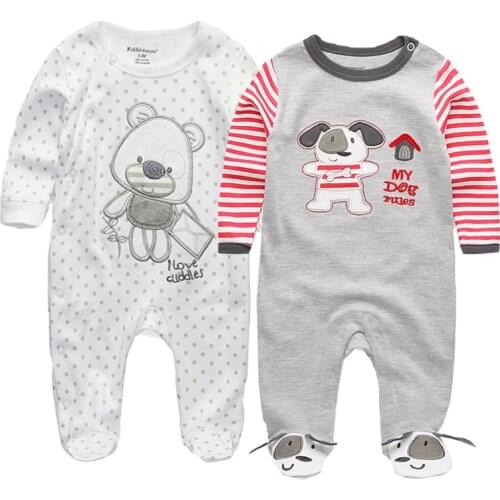 2PCS/LOT Bodysuit Ropa bebe Baby Boy Clothes Newborn Clothing Sets Baby Girl Clothes Pajamas Cotton Long Sleeve Infant Costumes