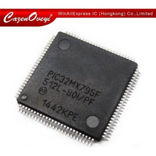 5pcs/lot PIC32MX795F512L-80I-PT PIC32MX795F512L-80I/PF PIC32MX795F512L PIC32MX795F512L-80 QFP-100