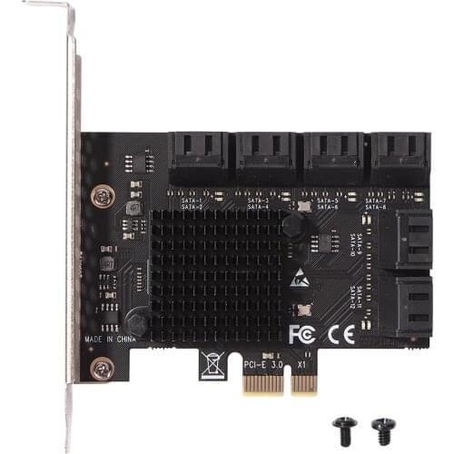 Chi a Mining Riser PCIE SATA PCI-E Adapter 12 Port SATA Controller PCI Express X1 to SATA 3.0 Expansion Card 6Gbps for Desktop