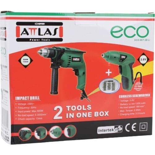 Attlas Eco Set 2b Drill + 4.8 Driver
