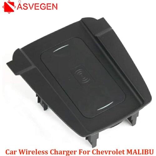 Wireless Car Phone Charger For Chevrolet MALIBU 2017-2018 Fast Charging Case Plate Central Console Storage Box Acce