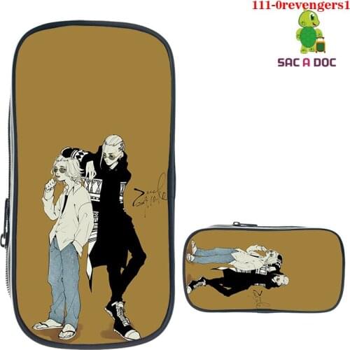 Tokyo Revengers School Supplies 3D Anime Pencil Case Stationery Case Storage Zipper Pouch Women Funny Makeup Box Cosmetic Bags