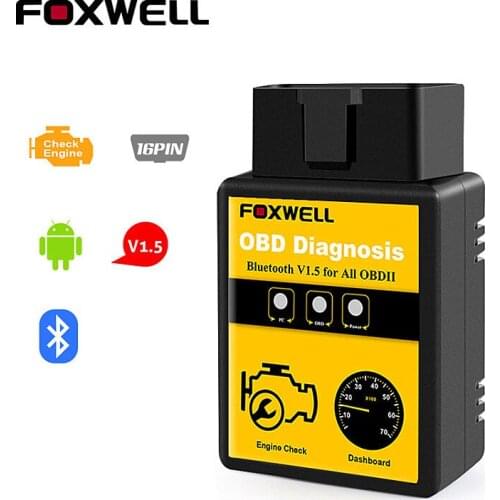 FOXWELL OBDII Diagnosis Bluetooth ELM327 V 1.5 Scanner Android Obd2 Scanner