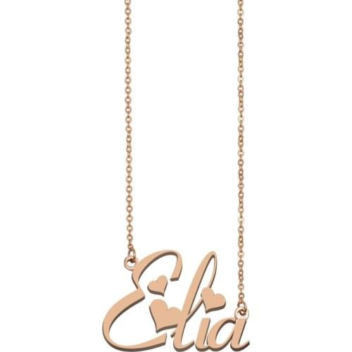 Elia Name Necklace , Custom Name Necklace for Women Girls Best Friends Birthday Wedding Christmas Mother Days Gift